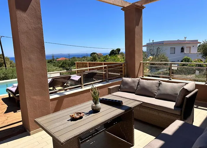 빌라 Astarte - Stilvi 4 Bedroom Private With Pool *